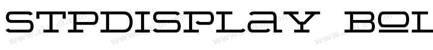 STPDisplay Bold字体转换
